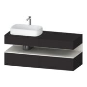 Duravit Waschtischunterschrank Qatego 140x55x60cm, w m/Gr m, Pl, B l, Nischenb