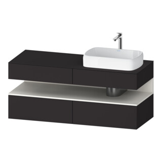 Duravit Waschtischunterschrank Qatego 140x55x60cm, w m/Gr m, Pl, B r, Nischenb