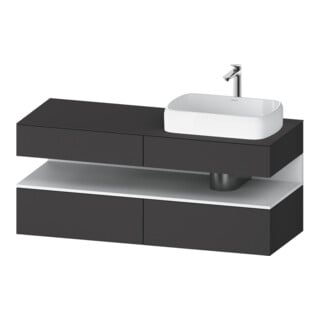 Duravit Waschtischunterschrank Qatego 140x55x60cm, w m/Gr m, Pl, B r, Nischenb