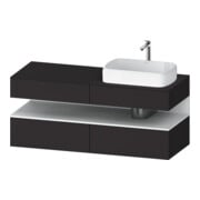 Duravit Waschtischunterschrank Qatego 140x55x60cm, w m/Gr m, Pl, B r, Nischenb