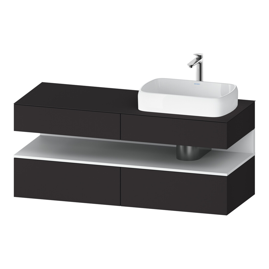 Duravit Waschtischunterschrank Qatego 140x55x60cm, w m/Gr m, Pl, B r, Nischenb