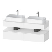 Duravit Waschtischunterschrank Qatego 140x55x60cm, w m, Pl, B beids., Nischenb