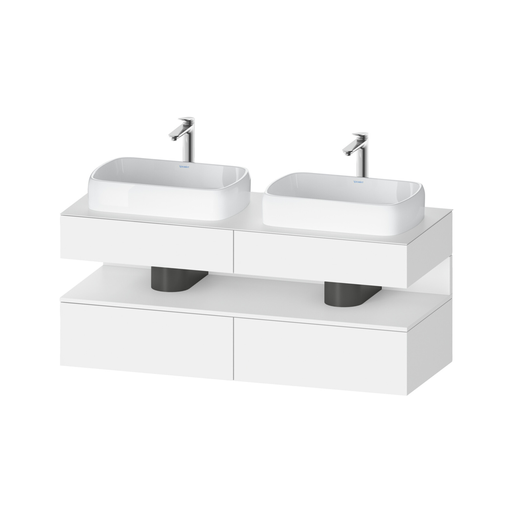 Duravit Waschtischunterschrank Qatego 140x55x60cm, w m, Pl, Beck. beids.