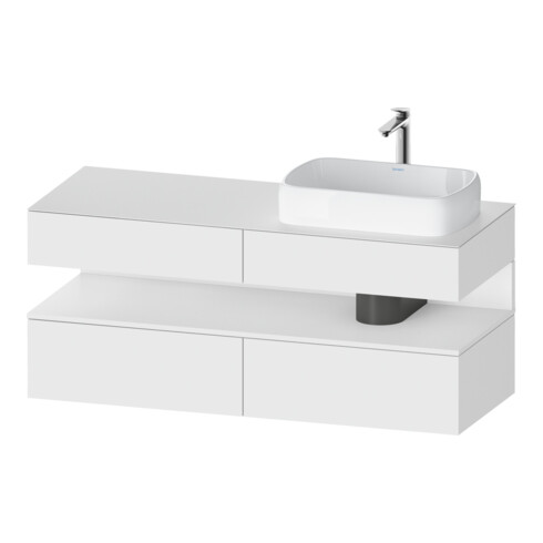 Duravit Waschtischunterschrank Qatego 140x55x60cm, w m, Pl, Beck. re, Nischenb