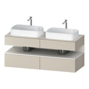 Duravit Waschtischunterschrank Qatego 140x55x60cm, w m/ta m, Pl, Beck. beids.