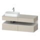 Duravit Waschtischunterschrank Qatego 140x55x60cm, w m/ta m, Pl, Beck. li-1