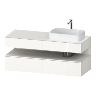 Duravit Waschtischunterschrank Qatego 140x55x60cm, w m/we g, Pl, B r, Nischenb