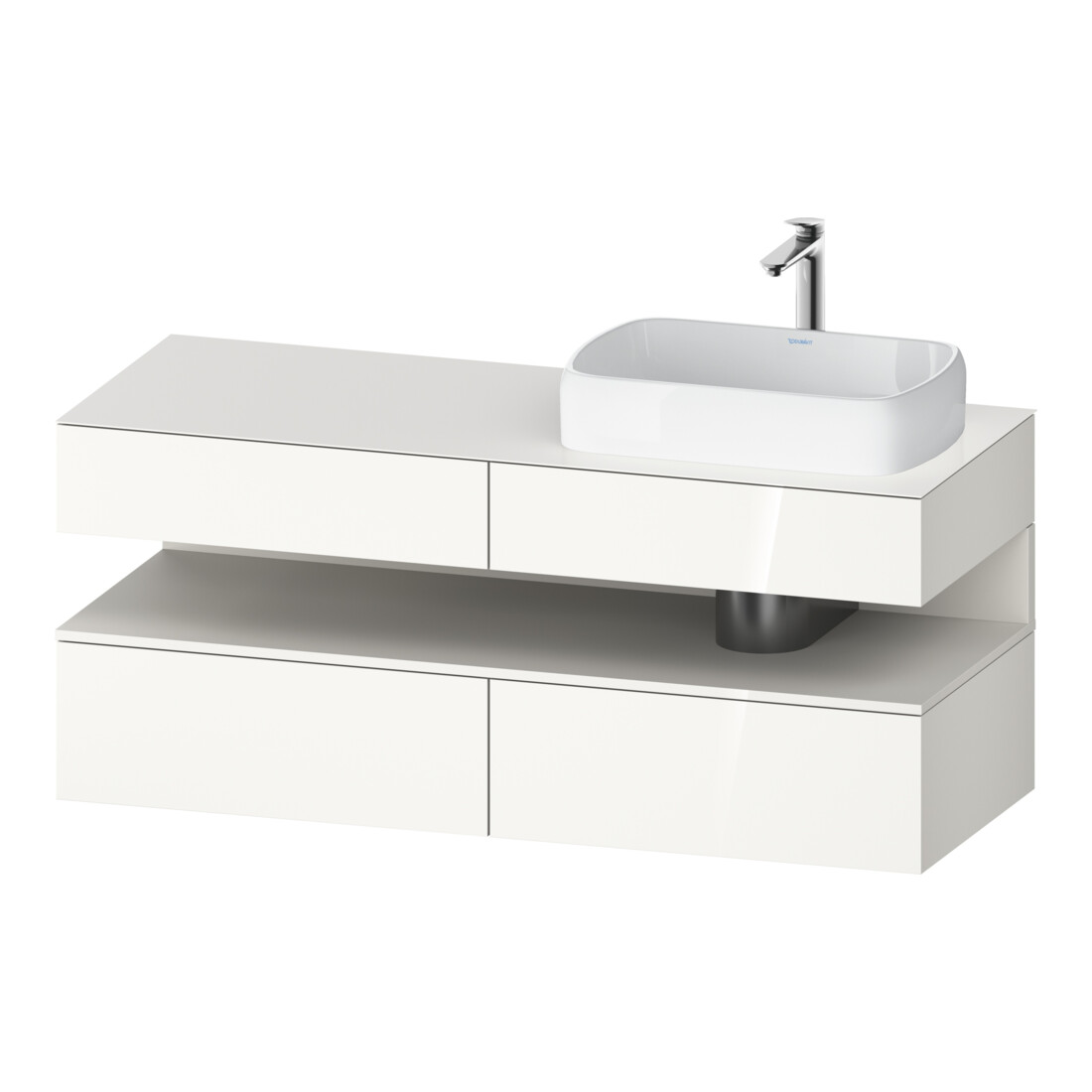 Duravit Waschtischunterschrank Qatego 140x55x60cm, w m/we g, Pl, B r, Nischenb