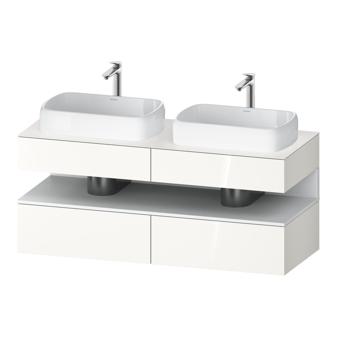 Duravit Waschtischunterschrank Qatego 140x55x60cm, w m/we g, Pl, Beck. beids.