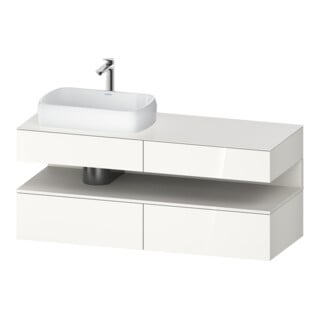 Duravit Waschtischunterschrank Qatego 140x55x60cm, w m/we g, Pl, Beck. li