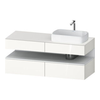 Duravit Waschtischunterschrank Qatego 140x55x60cm, w m/we g, Pl, Beck. re