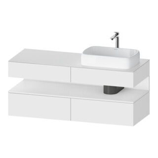 Duravit Waschtischunterschrank Qatego 140x55x60cm, w ma, Konsolenpl., Beck. re