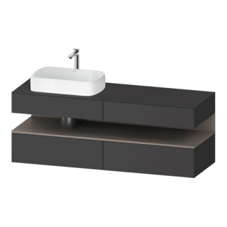 Duravit Waschtischunterschrank Qatego 160x55x60cm, ba m/Gr m, Pl, B l, B