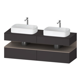 Duravit Waschtischunterschrank Qatego 160x55x60cm, ba m/Gr m, Pl, Beck. beids.