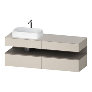 Duravit Waschtischunterschrank Qatego 160x55x60cm, ba m/ta m, Pl, B l, B