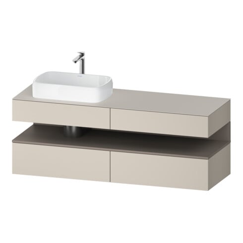 Duravit Waschtischunterschrank Qatego 160x55x60cm, ba m/ta m, Pl, B l, B