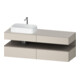 Duravit Waschtischunterschrank Qatego 160x55x60cm, ba m/ta m, Pl, Beck. li-1
