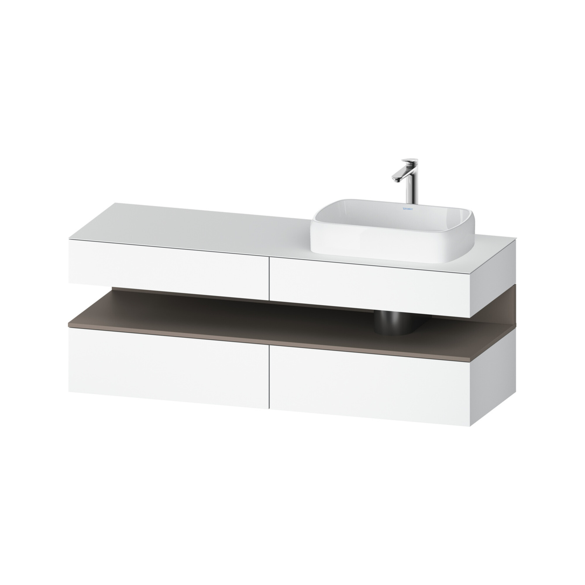 Duravit Waschtischunterschrank Qatego 160x55x60cm, ba m/we m, Pl, B r, B