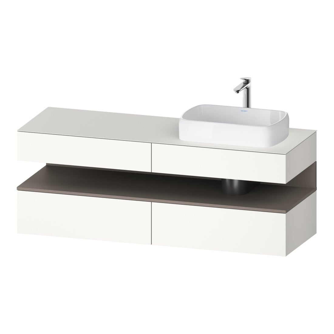 Duravit Waschtischunterschrank Qatego 160x55x60cm, ba m/we m, Pl, B r, B