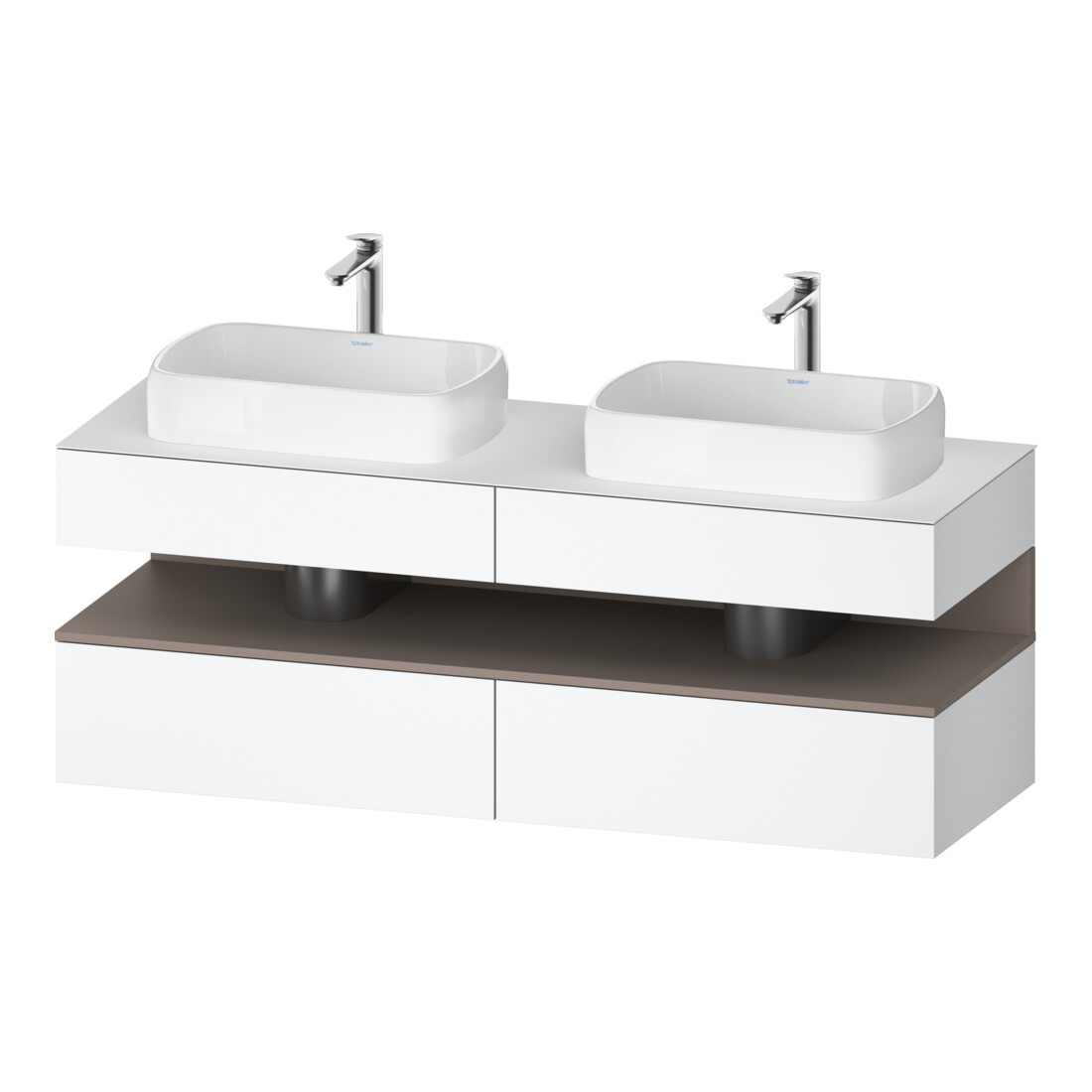 Duravit Waschtischunterschrank Qatego 160x55x60cm, ba m/we m, Pl, Beck. beids.