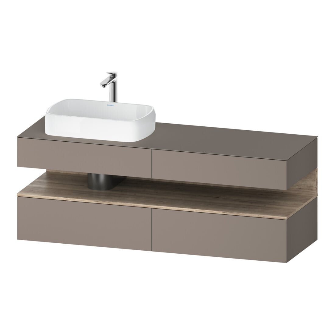 Duravit Waschtischunterschrank Qatego 160x55x60cm, E Ma/Ba m, Pl, B l, B