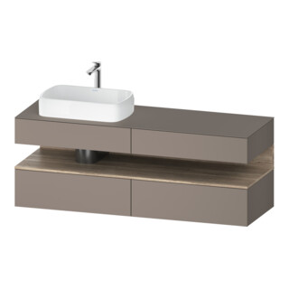 Duravit Waschtischunterschrank Qatego 160x55x60cm, E Ma/Ba m, Pl, Beck. li