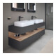 Duravit Waschtischunterschrank Qatego 160x55x60cm, E Ma/Gra m, Pl, B bs, B