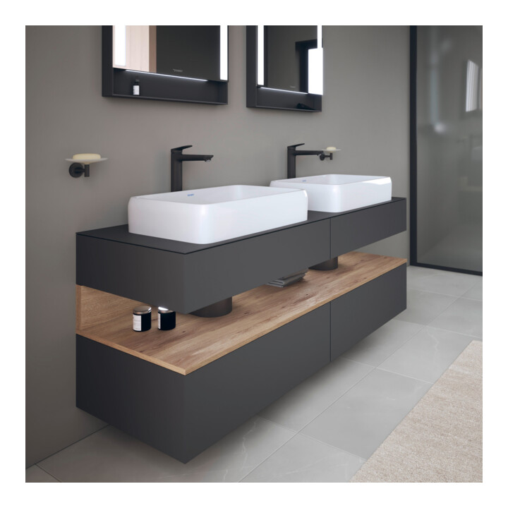 Duravit Waschtischunterschrank Qatego 160x55x60cm, E Ma/Gra m, Pl, B bs, B