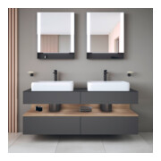 Duravit Waschtischunterschrank Qatego 160x55x60cm, E Ma/Gra m, Pl, B bs, B-5
