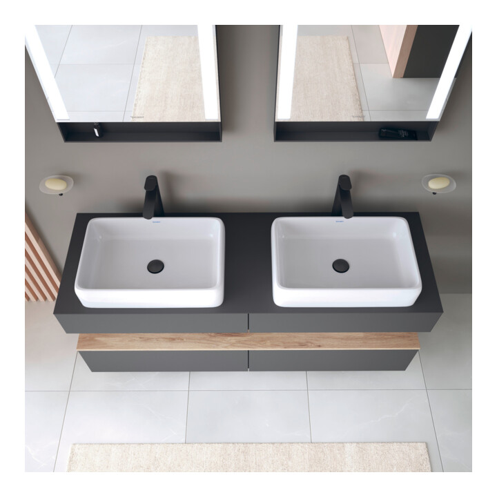 Duravit Waschtischunterschrank Qatego 160x55x60cm, E Ma/Gra m, Pl, B bs, B