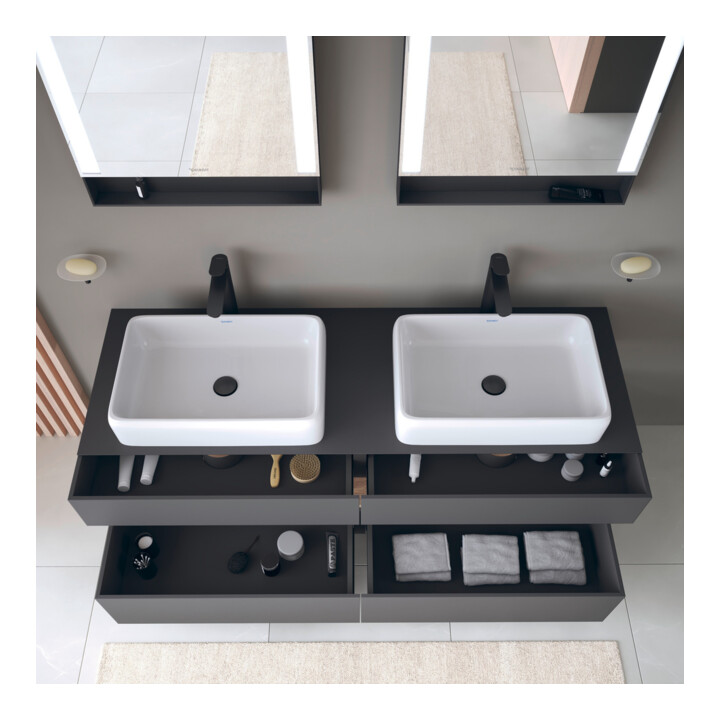 Duravit Waschtischunterschrank Qatego 160x55x60cm, E Ma/Gra m, Pl, B bs, B
