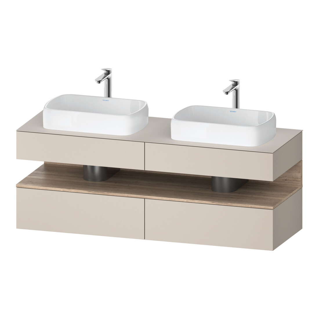 Duravit Waschtischunterschrank Qatego 160x55x60cm, E Ma/t m, Pl, Beck. beids.