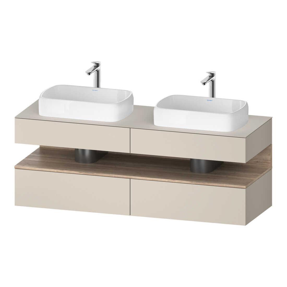 Duravit Waschtischunterschrank Qatego 160x55x60cm, E Ma/t m, Pl, Beck. beids.