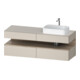 Duravit Waschtischunterschrank Qatego 160x55x60cm, E Ma/t m, Pl, Beck. re