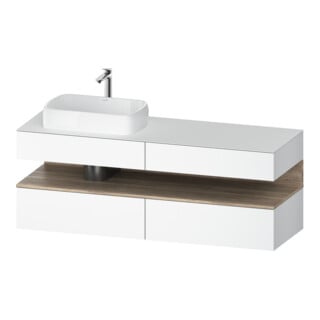 Duravit Waschtischunterschrank Qatego 160x55x60cm, E Ma/w m, Pl, B l, Nischenb