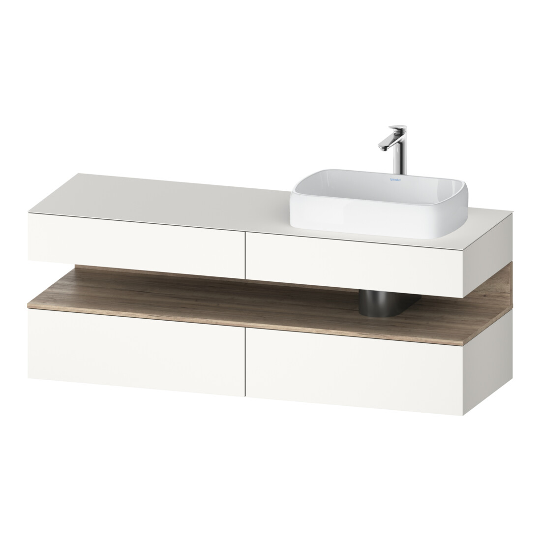 Duravit Waschtischunterschrank Qatego 160x55x60cm, E Ma/w m, Pl, Beck. re