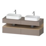 Duravit Waschtischunterschrank Qatego 160x55x60cm, E na/b m, Pl, Beck. beids.