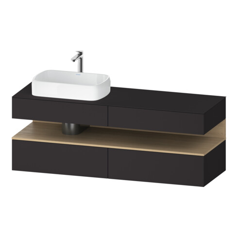 Duravit Waschtischunterschrank Qatego 160x55x60cm, E na/gra m, Pl, B l, B
