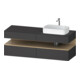 Duravit Waschtischunterschrank Qatego 160x55x60cm, E na/gra m, Pl, B r, B-1