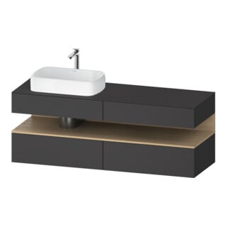 Duravit Waschtischunterschrank Qatego 160x55x60cm, E na/gra m, Pl, Beck. li