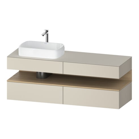 Duravit Waschtischunterschrank Qatego 160x55x60cm, E na/tau m, Pl, B l, B