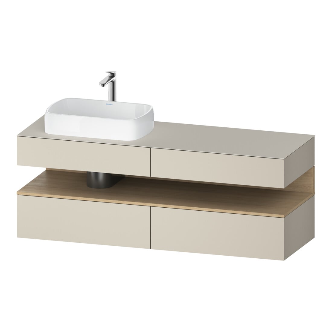 Duravit Waschtischunterschrank Qatego 160x55x60cm, E na/tau m, Pl, Beck. li