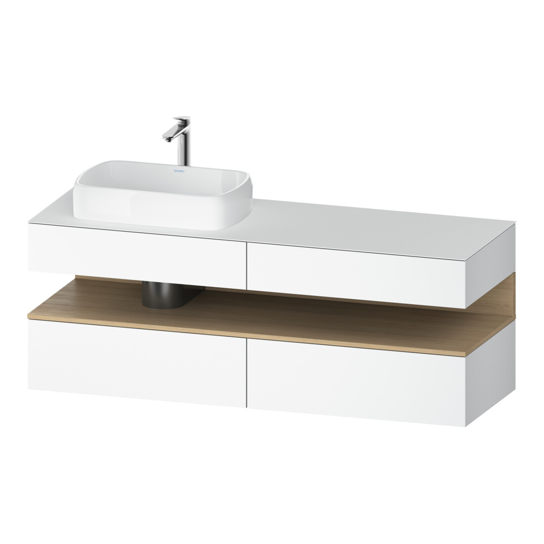 Duravit Waschtischunterschrank Qatego 160x55x60cm, E na/we m, Pl, B l, B