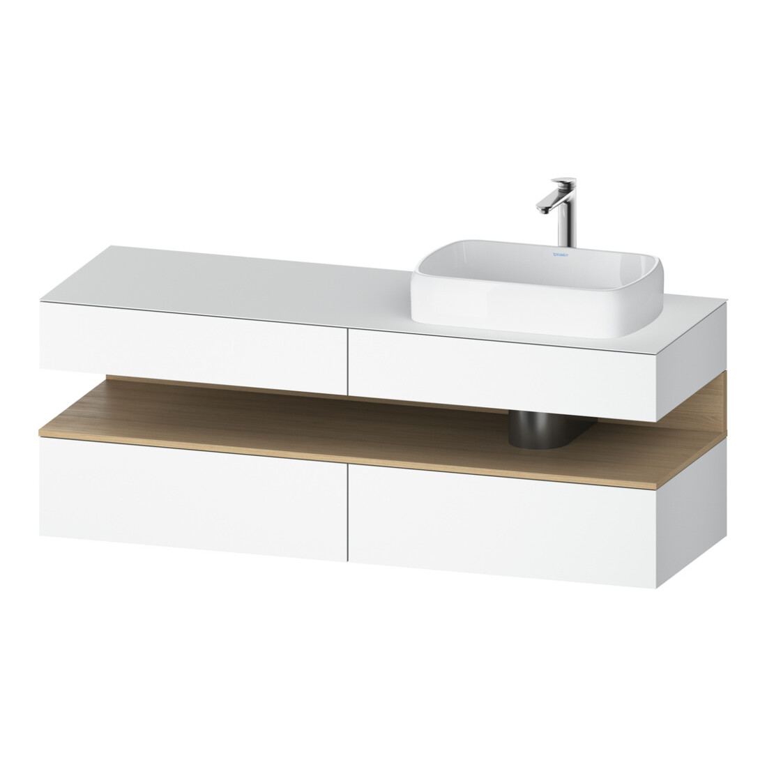 Duravit Waschtischunterschrank Qatego 160x55x60cm, E na/we m, Pl, B r, B