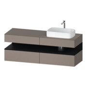 Duravit Waschtischunterschrank Qatego 160x55x60cm, E sw/Bas m, Pl, B r, B