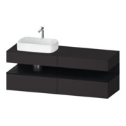 Duravit Waschtischunterschrank Qatego 160x55x60cm, E sw/gra m, Pl, B l, B