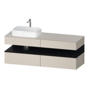 Duravit Waschtischunterschrank Qatego 160x55x60cm, E sw/tau m, Pl, Beck. li