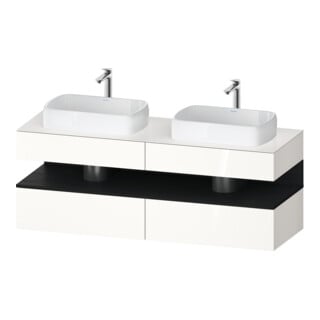 Duravit Waschtischunterschrank Qatego 160x55x60cm, E sw/we g, Pl, B bs, B