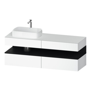 Duravit Waschtischunterschrank Qatego 160x55x60cm, E sw/we m, Pl, B l, B