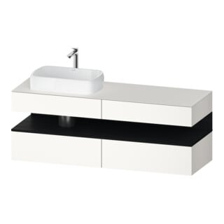 Duravit Waschtischunterschrank Qatego 160x55x60cm, E sw/we m, Pl, B l, B